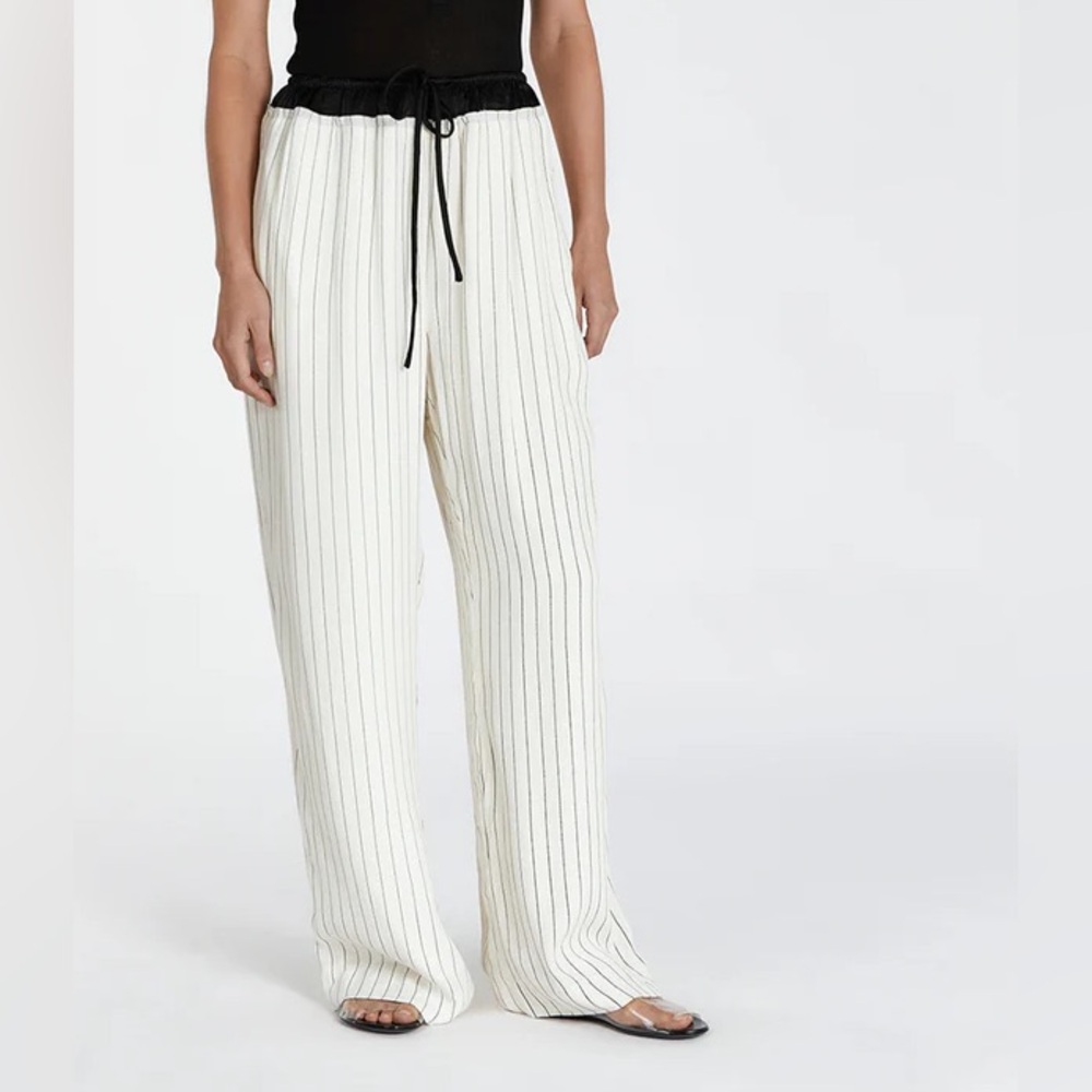 DISSH Black and White Relaxed Track Pants